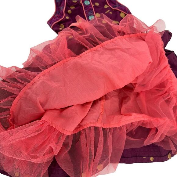 Matilda Jane Nicoletta Dress Tulle Tutu Polka Dot Friends Forever Girls Size 6 - Picture 7 of 10
